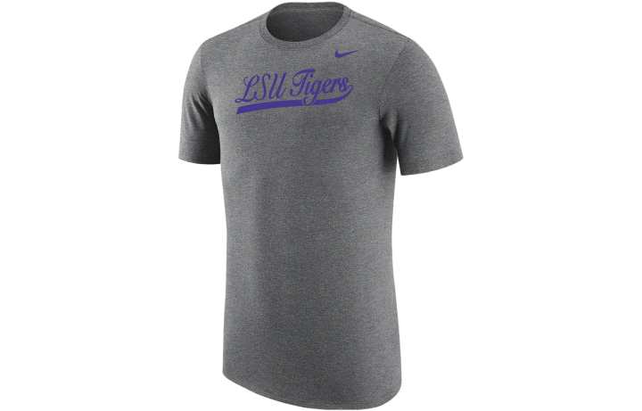 Nike Nike T Shirts Men's Gray Crew Neck Moderate Straight Fit