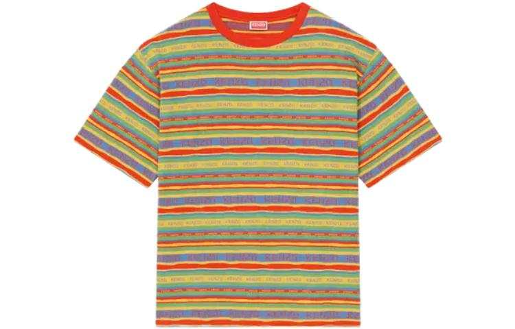 KENZO T Shirts Men's Yellow Crew Neck Moderate Straight Fit