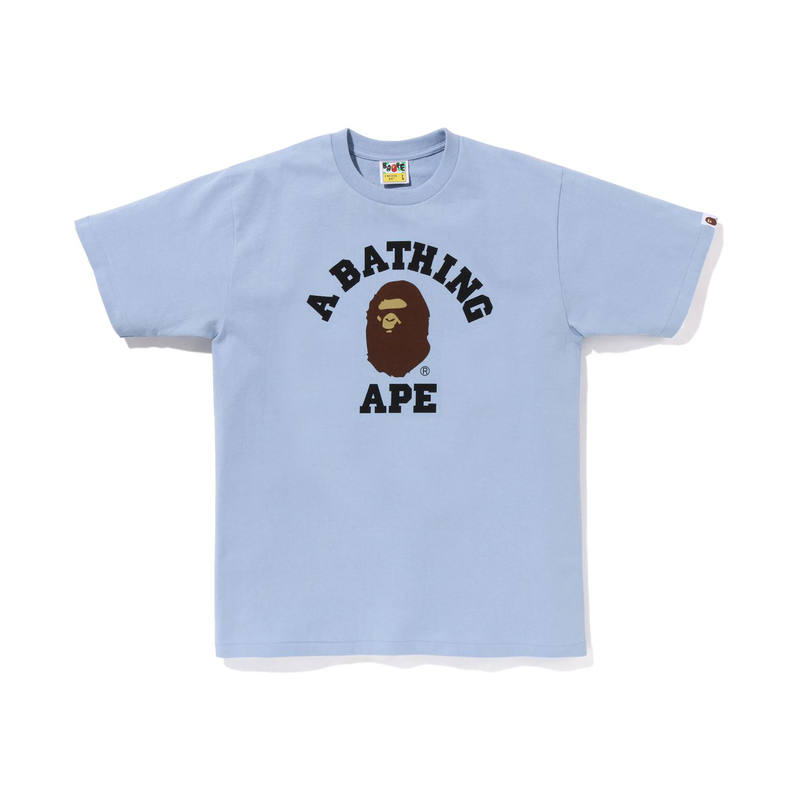A BATHING APE Bape Pigment College Tee