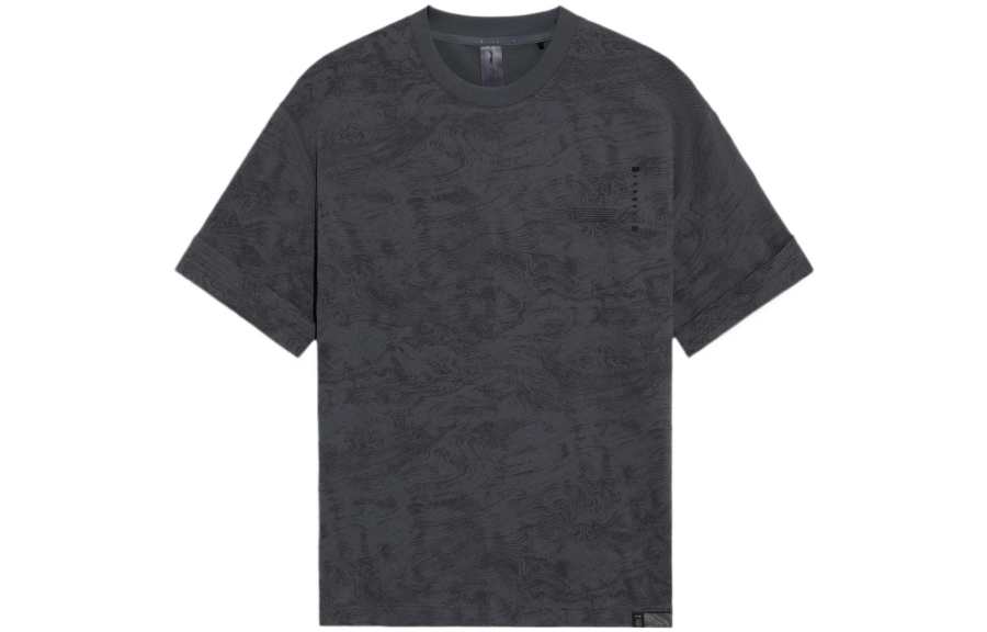 Li-Ning Li Ning x CHENGLONG,LIANMINGKUAN T Shirt Men's Thunderstorm Gray