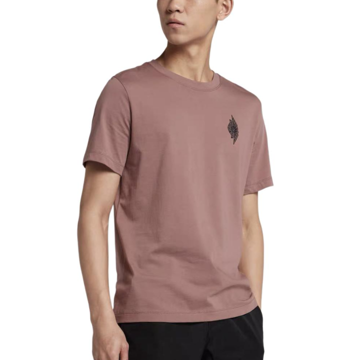 Jordan Jordan Air Jordan T Shirts Men's Brown Crew Neck Moderate Straight Fit