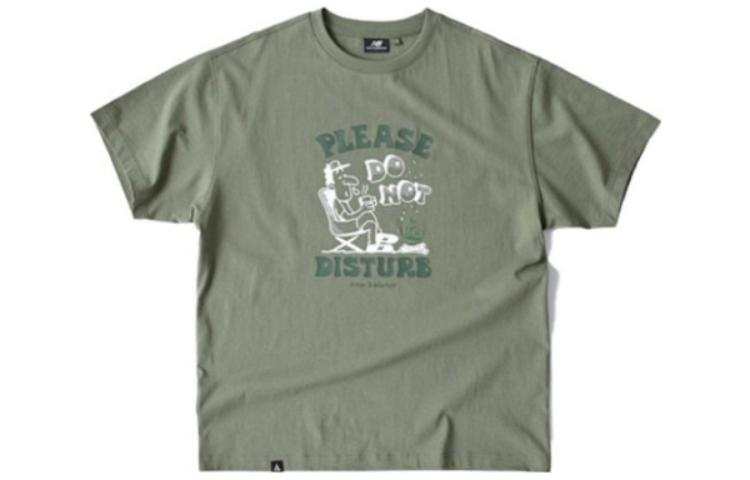 New Balance New Balance T Shirts Men's Matcha Crew Neck Moderate Straight Fit