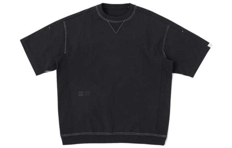 New Balance New Balance T Shirts Men's Black Crew Neck Moderate Straight Fit