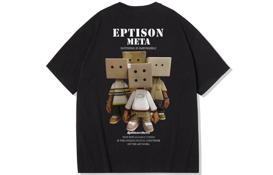 EPTISON T Shirts Unisex Crew Neck Moderate Straight Fit