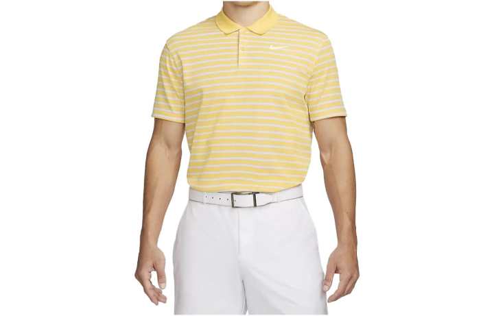Nike Nike T Shirts Men's Yellow Polo Collar Moderate Straight Fit
