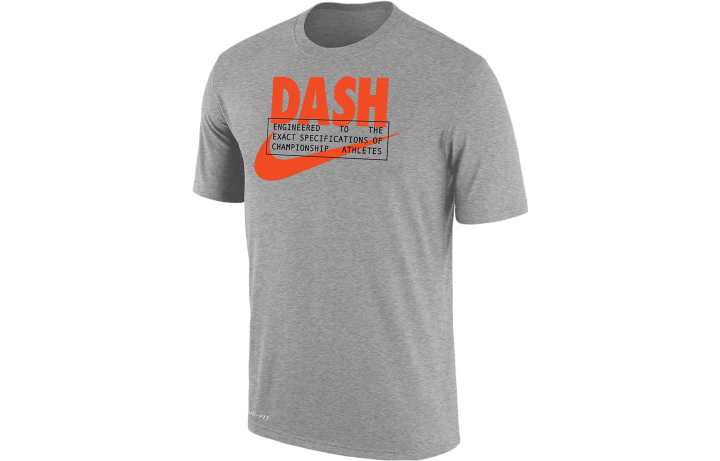 Nike Nike T Shirts Men's Light Gray Crew Neck Moderate Straight Fit