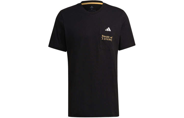 Adidas Adidas T Shirts Men's Crew Neck Moderate Straight Fit
