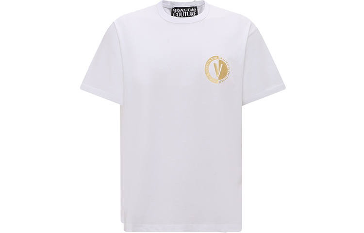 VERSACE JEANS COUTURE 【Replicated_PMPrevious Season】logo-print cotton T-shirt