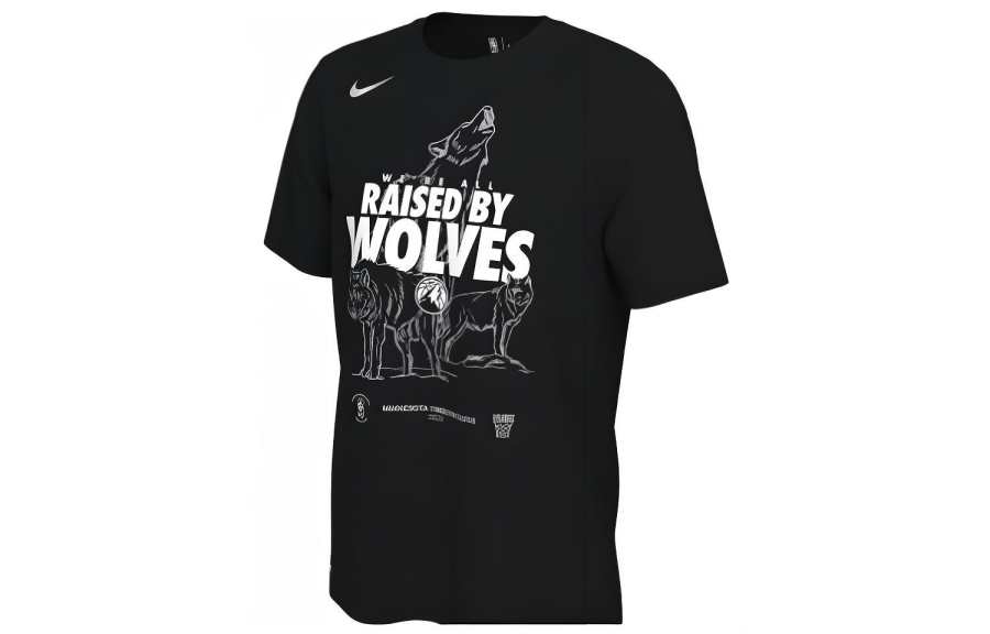 Nike Nike T Shirts Men's Black Crew Neck Moderate Straight Fit