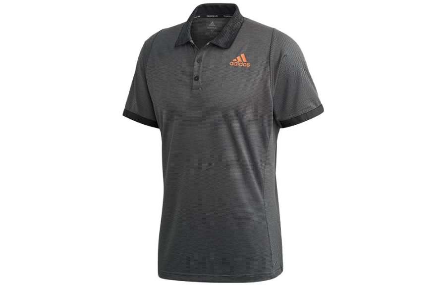 Adidas Adidas T Shirts Men's Tim Gray Polo Collar Moderate