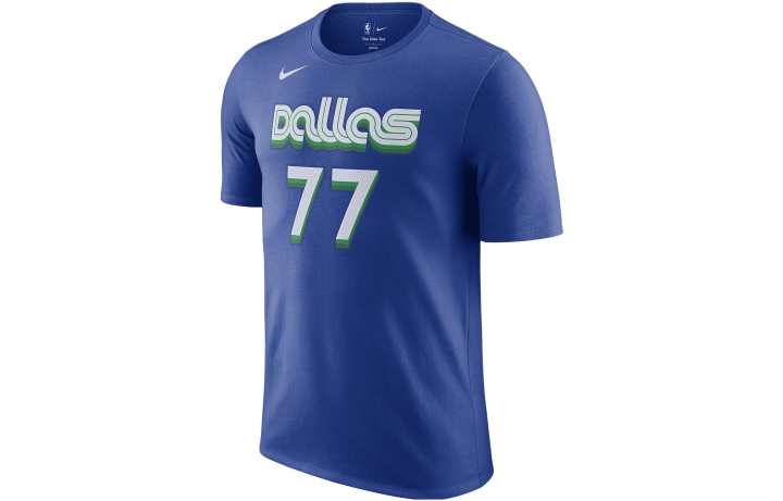 Nike Nike T Shirts Men's Blue Crew Neck Moderate Straight Fit
