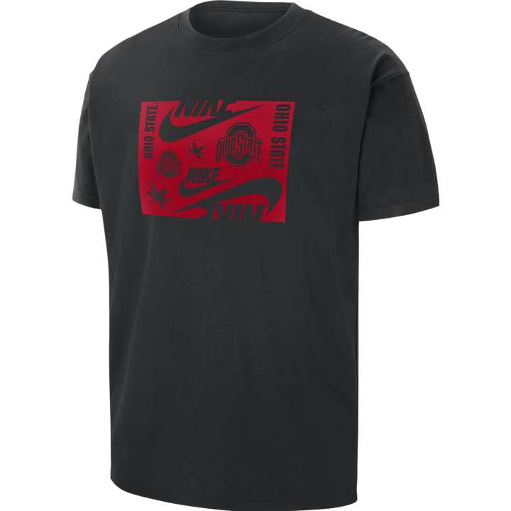 Nike Nike T Shirts Men's Black Crew Neck Thin Straight Fit