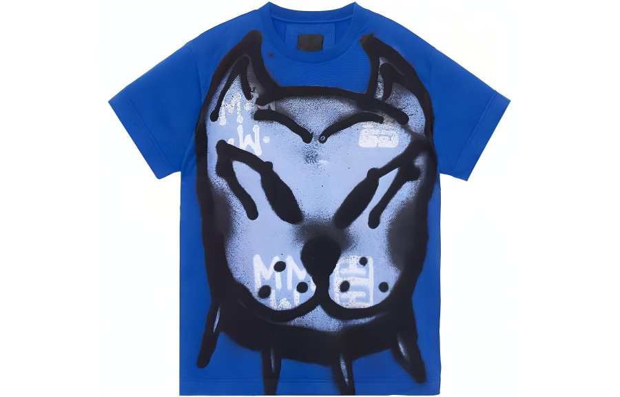 Givenchy Givenchy X Chito SS22 Oversized Logo-Embroidered T-Shirt Blue