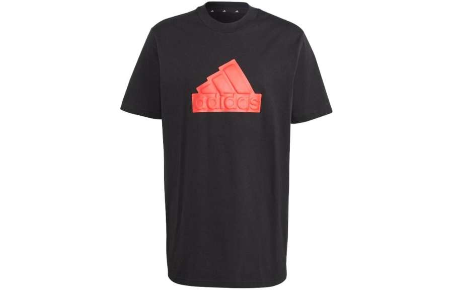 Adidas Adidas T Shirts Men's Black Crew Neck Moderate Straight Fit