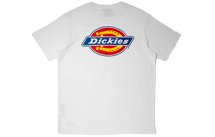 Dickies T Shirts Unisex White Crew Neck Moderate Straight Fit
