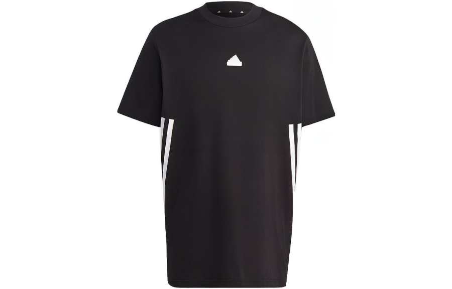 Adidas Adidas T Shirts Men's Black Crew Neck Moderate Straight Fit