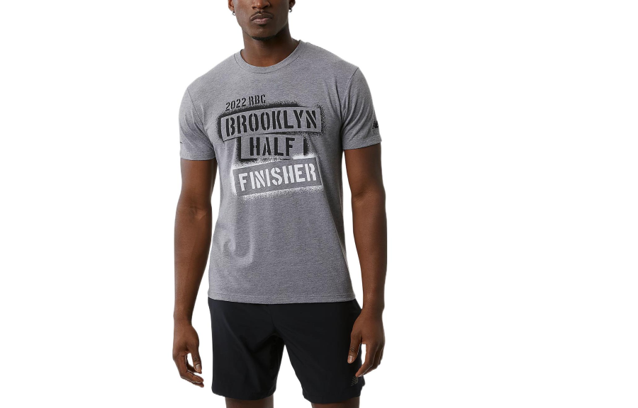 New Balance New Balance RBC Brooklyn Half T Shirt Men's Gray