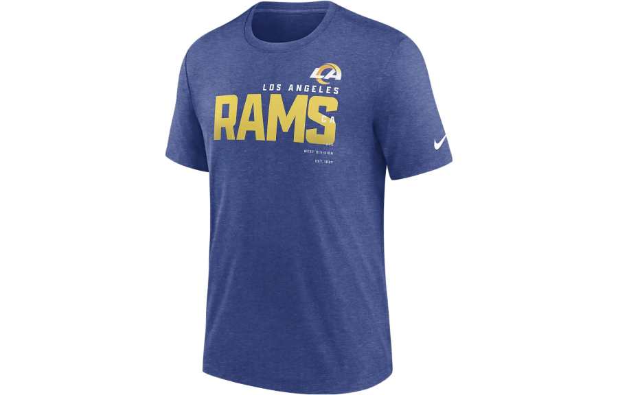 Nike Nike T Shirts Men's Royal Blue Crew Neck Moderate Straight Fit