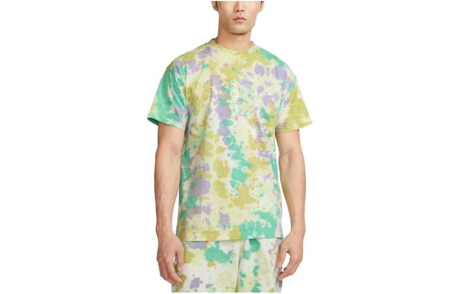 Nike Nike T Shirts Men's Space Purple Crew Neck Moderate Straight Fit
