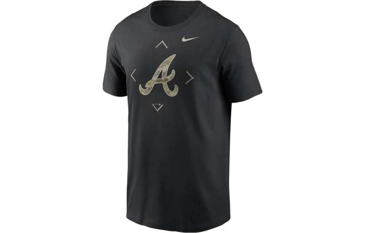 Nike Nike T Shirts Men's Black Crew Neck Moderate Straight Fit