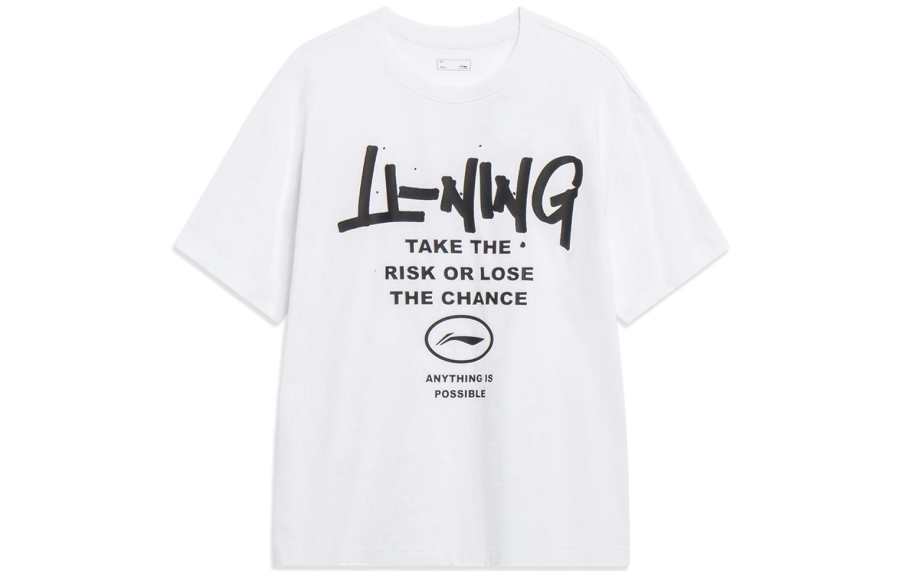 Li-Ning Li Ning Sports Fashion Collection T Shirt Unisex Standard White