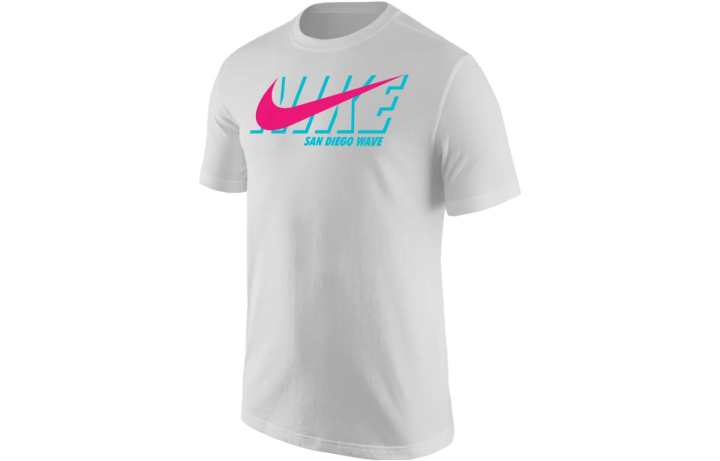 Nike Nike T Shirts Men's White Crew Neck Moderate Straight Fit