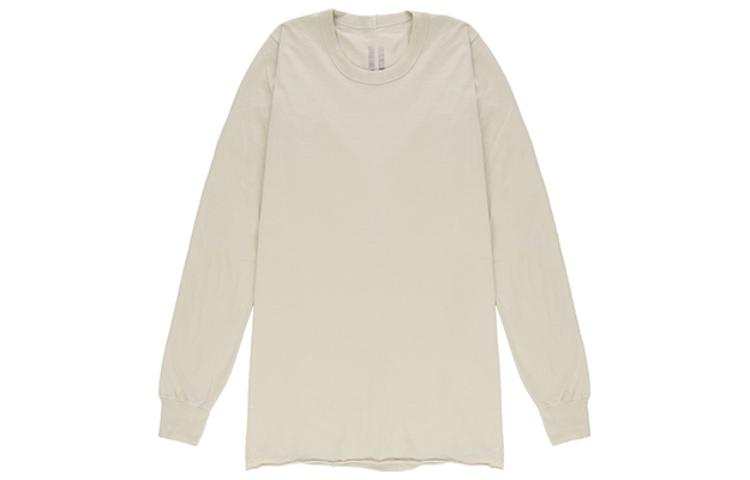 RICK OWENS T Shirts Men's Pearl White Crew Neck Moderate Straight Fit