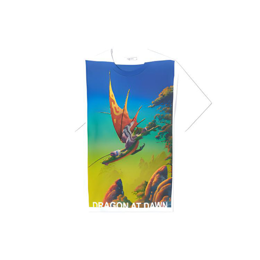 Valentino T Shirts Men's Multicolor Crew Neck Moderate Straight Fit