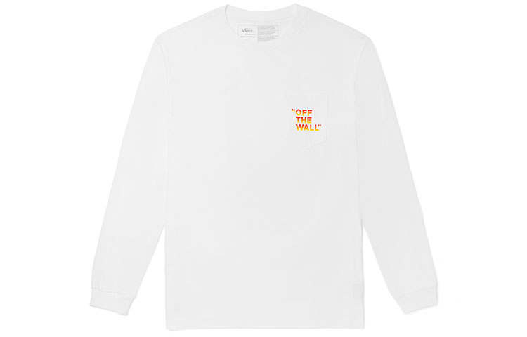Vans T Shirts Unisex White Crew Neck Moderate Straight Fit