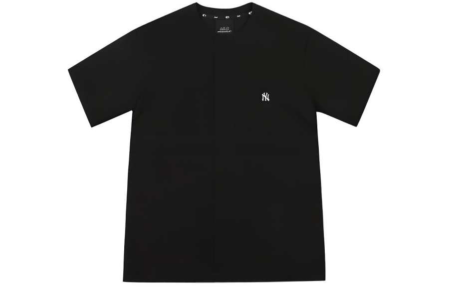 MLB New York Yankees T Shirts Unisex Black Crew Neck Moderate Straight Fit