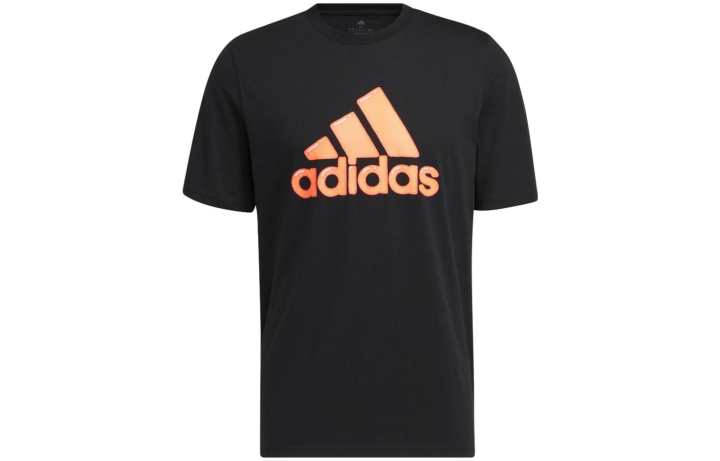Adidas Adidas T Shirts Men's Black Crew Neck Moderate Straight Fit