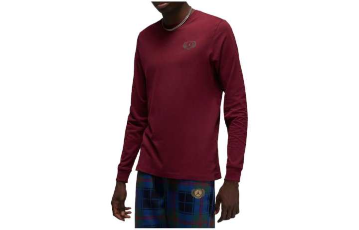 Nike Nike T Shirts Men's Red Crew Neck Moderate Straight Fit