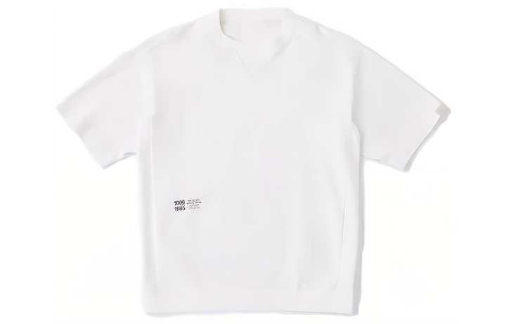New Balance New Balance T Shirts Men's White Crew Neck Moderate Straight Fit