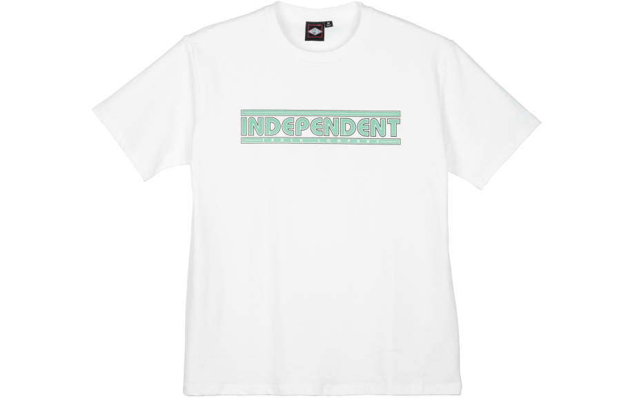 INDEPENDENT Elbow length Sleeved T Shirt Unisex White