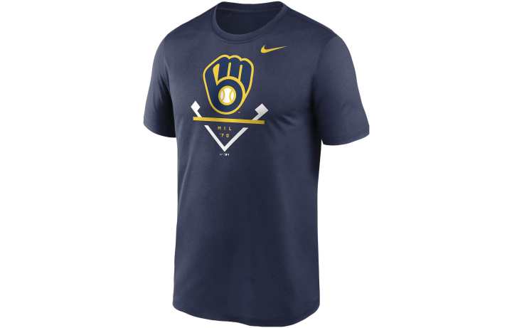 Nike Nike T Shirts Men's Marine Crew Neck Moderate Other