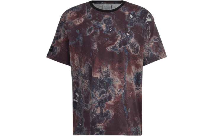 Adidas Adidas T Shirts Unisex Khaki Brown Crew Neck Moderate Straight Fit