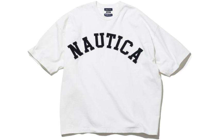 NAUTICA JAPAN T Shirts Men's Crew Neck Moderate Straight Fit