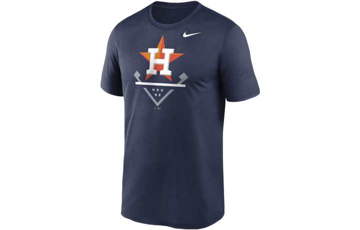 Nike Nike T Shirts Men's Blue Crew Neck Moderate Straight Fit