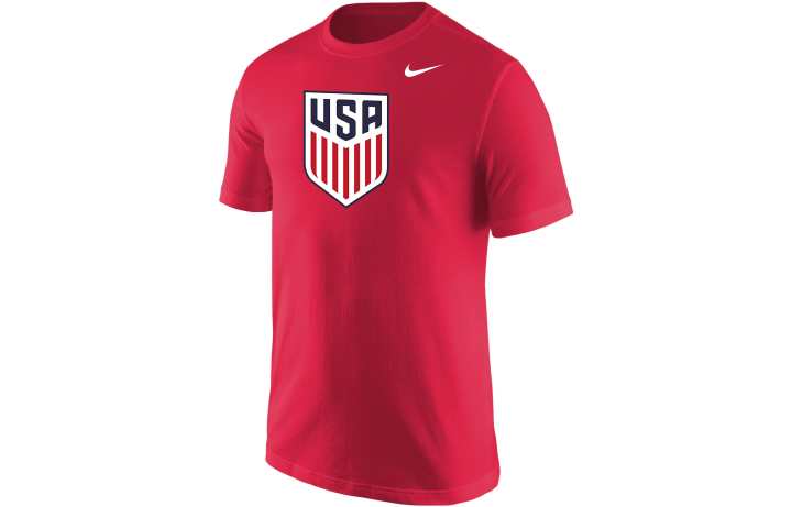 Nike Nike T Shirts Men's Red Crew Neck Moderate Straight Fit