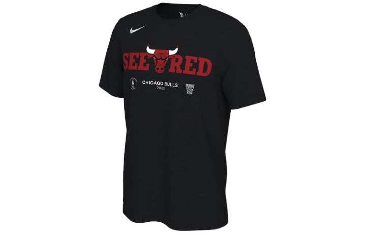 Nike Nike T Shirts Men's Black Crew Neck Moderate Straight Fit