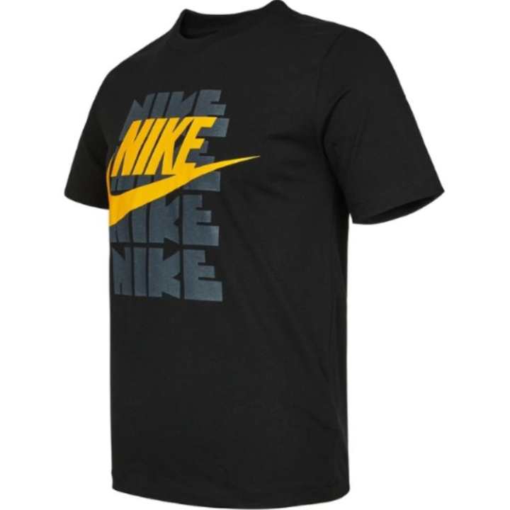 Nike Nike T Shirts Men's Black Crew Neck Moderate Straight Fit