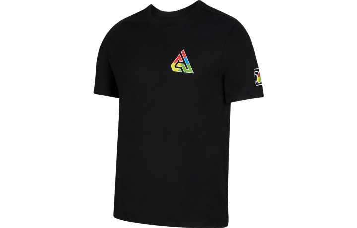 Nike Nike T Shirts Men's Black Crew Neck Moderate Straight Fit