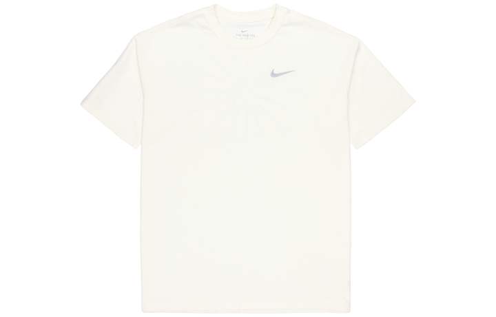 Nike Nike T Shirts Men's Ecru Crew Neck Moderate Straight Fit