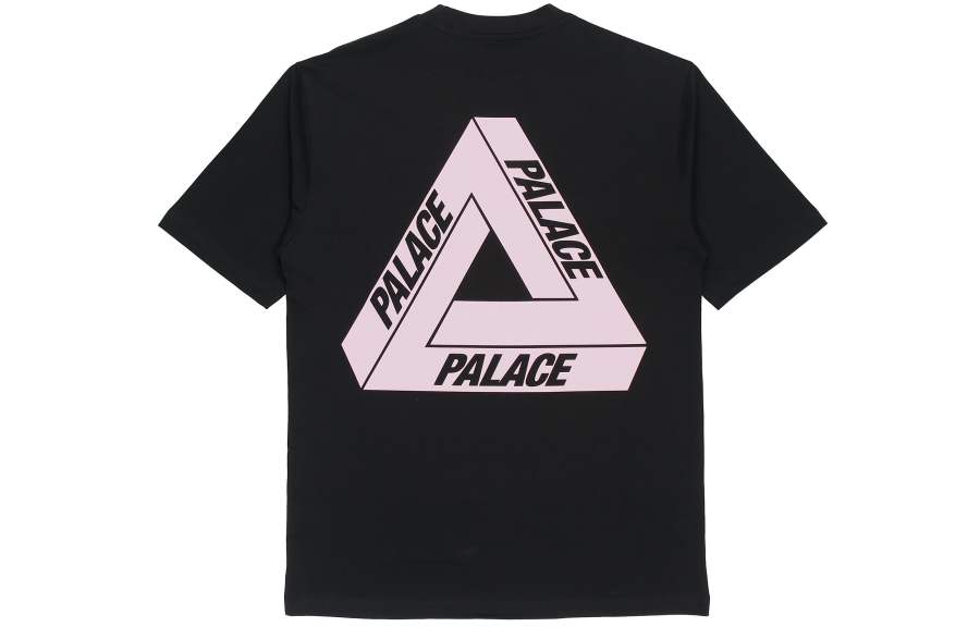 PALACE T Shirts Unisex Black Crew Neck Moderate Straight Fit