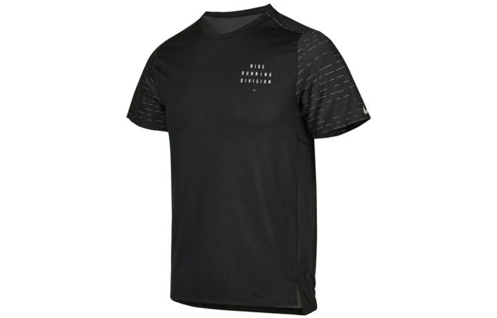 Nike Nike T Shirts Men's Black Crew Neck Moderate Straight Fit