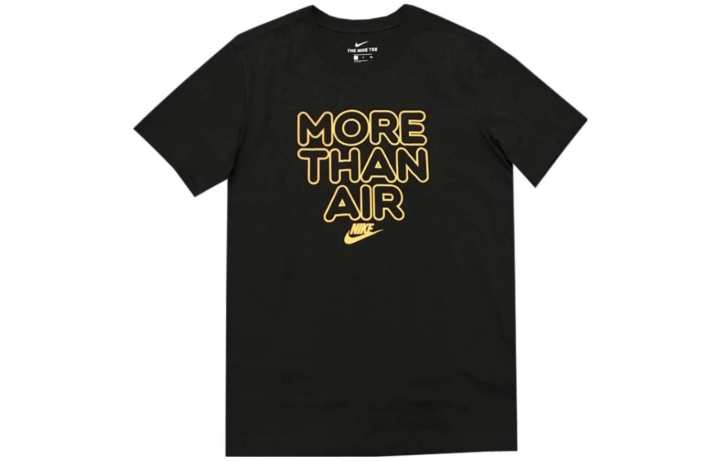Nike Nike T Shirts Unisex Black Crew Neck Moderate Straight Fit