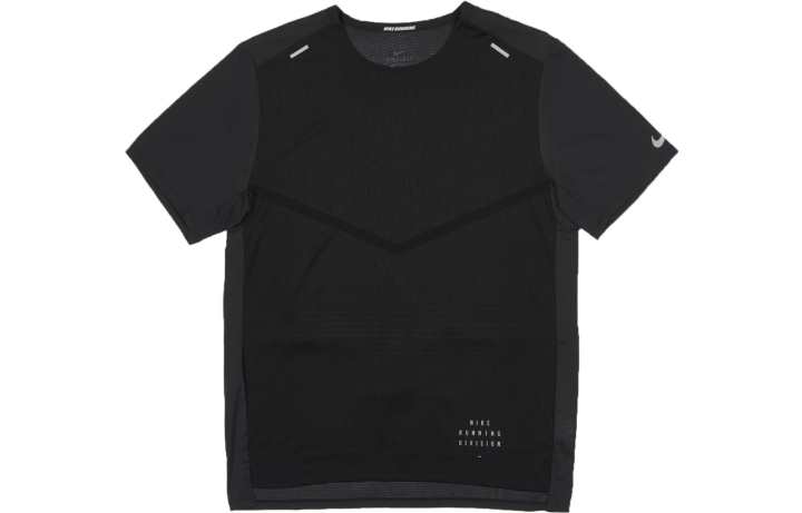 Nike Nike T Shirts Men's Black Crew Neck Moderate Straight Fit