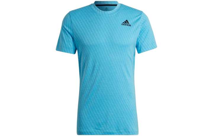 Adidas Adidas T Shirts Men's Blue Crew Neck Moderate Straight Fit