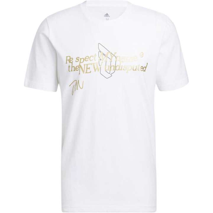Adidas Adidas T Shirts Men's White Crew Neck Moderate Straight Fit