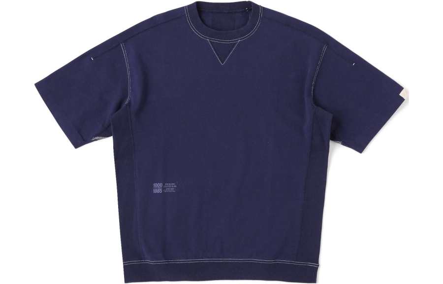 New Balance New Balance T Shirts Men's Dark Blue Crew Neck Moderate Straight Fit